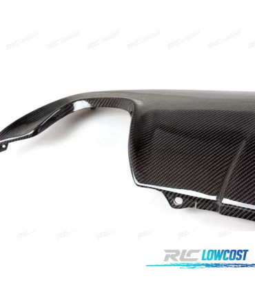 DIFFUSEUR BMW E60 03-10 LOOK M DOUBLE SORTIE CARBONE