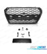 GRILLE AUDI A4 B9 15-19 PDC LOOK RS4 NOIR BRILLANT