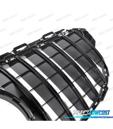 CALANDRE MERCEDES CLASSE C W205 14-18 LOOK AMG GT NOIR BRILLANT