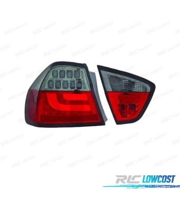 FEUX ARRIÈRE BMW E90 05-08 LED ROUGE FUMÉ