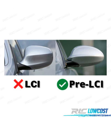 COQUES RÉTROVISEURS BMW LOOK M3 E90 E92 E82 E88 E91 E93 NOIR BRILLANT 05-09