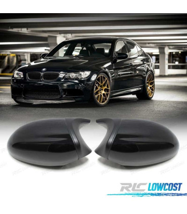 COQUES RÉTROVISEURS BMW LOOK M3 E90 E92 E82 E88 E91 E93 NOIR BRILLANT 05-09