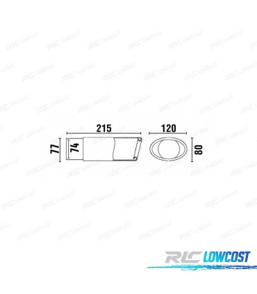 EMBOUT D'ÉCHAPPEMENT ACIER INOXYDABLE CUPRA