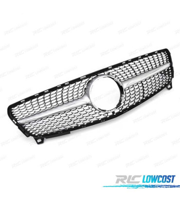 CALANDRE MERCEDES CLASSE A W176 16-18 LOOK DIAMOND CHROMÉ