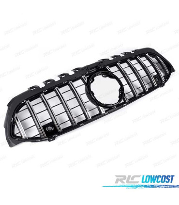 CALANDRE MERCEDES CLASSE A W117 V177 LOOK AMG GT NOIR CHROMÉ