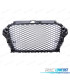 CALANDRE AUDI A3 8V 12-16 LOOK S3 NOIR BRILLANT PDC