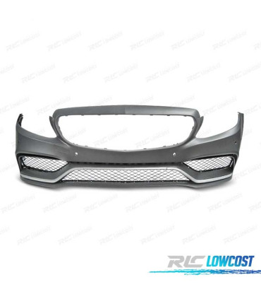 PARE-CHOCS AVANT MERCEDES C W205 14-18 LOOK AMG C63 ARGENTÉ PDC