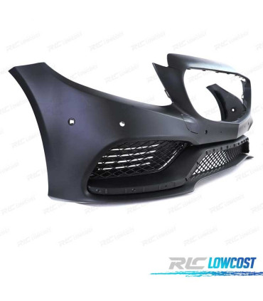 PARE CHOCS FRONTAL MERCEDES W205 14-18 LOOK AMG C63 NOIR PDC