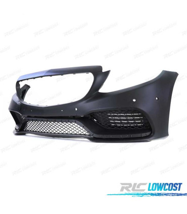 PARE CHOCS FRONTAL MERCEDES W205 14-18 PDC LOOK AMG C63 NOIR