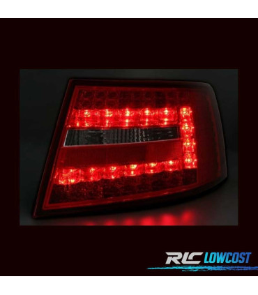 FEUX ARRIÈRE AUDI A6 4F 04-08 LED ROUGE NOIR