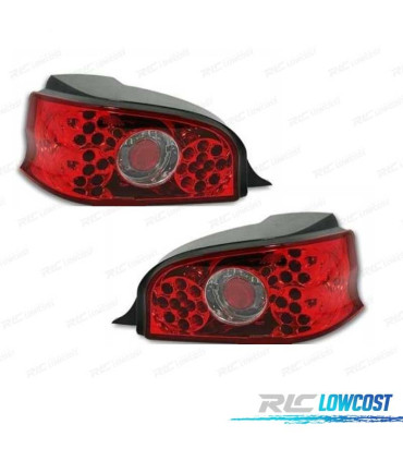 FEUX ARRIÈRE CITROEN SAXO 96-04 LED FOND ROUGE