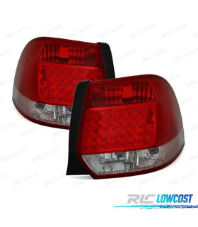 FEUX ARRIÈRE POUR VOLKSWAGEN VW GOLF 5 6 VARIANT 07-LED ROUGE CHROMÉ