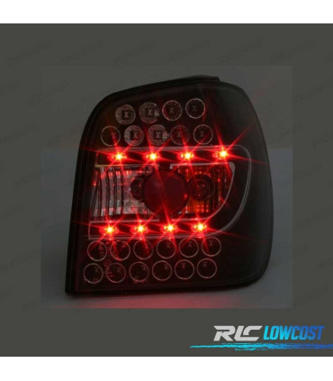 FEUX ARRIÈRE VOLKSWAGEN VW POLO 6N 94-99 LED FOND NOIR