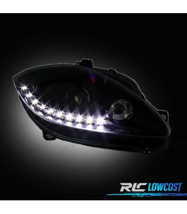 PHARES SEAT LEON ALTEA ET TOLEDO 04-09 DAYLIGHT LED FOND NOIR