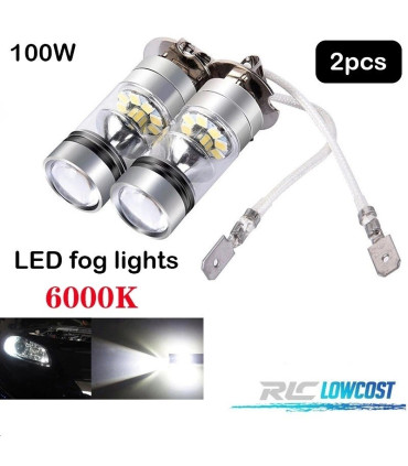 KIT ANTIBROUILLARD LED 9003-H4 100 WATTS CANBUS