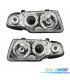 PHARES POUR OPEL ASTRA F 94-98 ANGEL EYES FOND CHROMÉ H1-H1