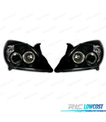 PHARES POUR OPEL VECTRA C 05-08, SIGNUM 05-08 ANGEL EYES FOND NOIR