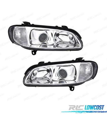 PHARES POUR OPEL OMEGA 94-99 FOND CHROMÉ
