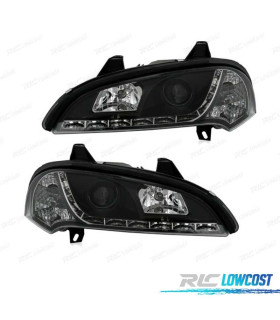 PHARES POUR OPEL TIGRA 95-03 DAYLIGHT LED FOND NOIR