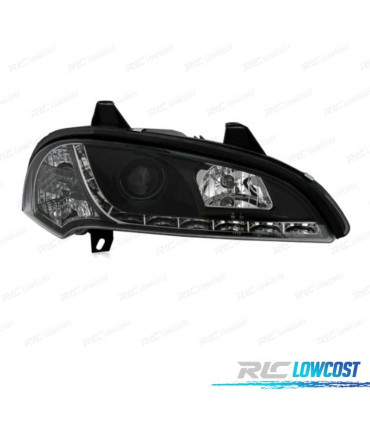 PHARES POUR OPEL TIGRA 95-03 DAYLIGHT LED FOND NOIR
