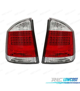 FEUX ARRIÈRE POUR OPEL VECTRA C 02-08 LED ROUGE CHROMÉ