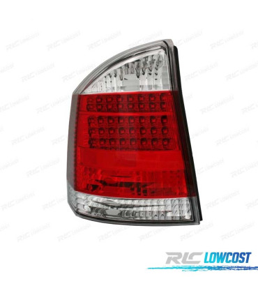 FEUX ARRIÈRE POUR OPEL VECTRA C 02-08 LED ROUGE CHROMÉ