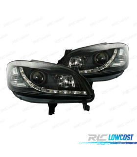 PHARES POUR OPEL ZAFIRA 99-05 DAYLIGHT LED FOND NOIR