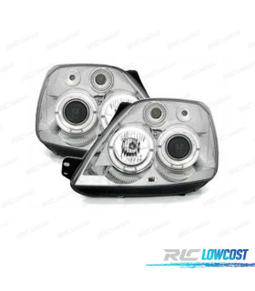 PHARES FORD FIESTA 02-08 ANGEL EYES FOND CHROMÉ
