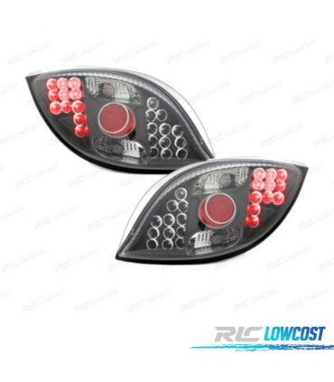 FEUX ARRIÈRE POUR FORD KA 96-08 LED FOND NOIR