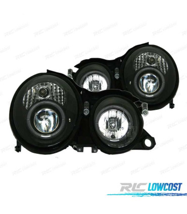 PHARES MERCEDES CLASSE CLK W208 98-02 ANGEL EYES FOND NOIR