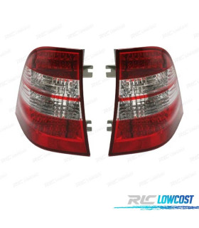 FEUX ARRIÈRE MERCEDES ML W163 98-05 LED ROUGE CHROMÉ