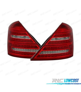 FEUX ARRIÈRE MERCEDES CLASSE S W221 05-11 LED ROUGE CHROMÉ