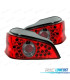 FEUX ARRIÈRE POUR PEUGEOT 106 96-04 LED FOND ROUGE