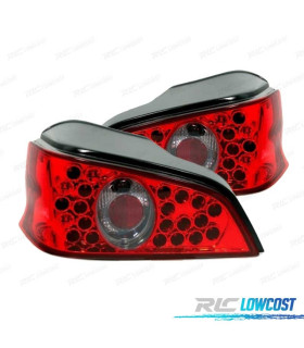 FEUX ARRIÈRE POUR PEUGEOT 106 96-04 LED FOND ROUGE