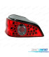 FEUX ARRIÈRE POUR PEUGEOT 106 96-04 LED FOND ROUGE