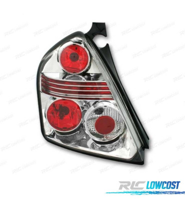 FEUX ARRIÈRE FIAT STILO 01-08 FOND CHROMÉ