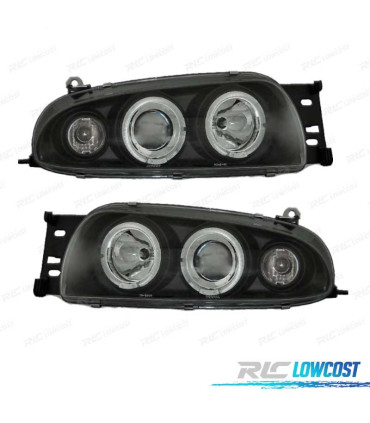 PHARES FORD FIESTA 95-99 ANGEL EYES FOND NOIR