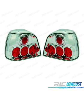 FEUX ARRIÈRE VOLKSWAGEN VW GOLF 3 91-97 FOND CHROMÉ LEX