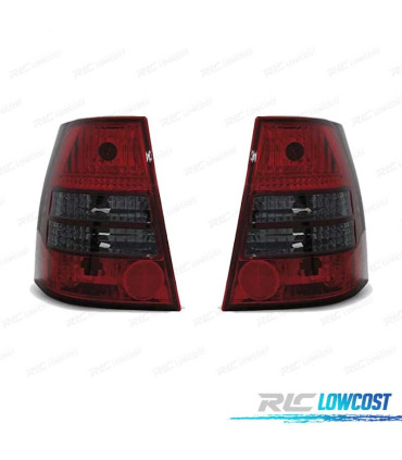 FEUX ARRIÈRE VOLKSWAGEN VW GOLF 4 VARIANT 97-03 ROUGE CHROMÉ