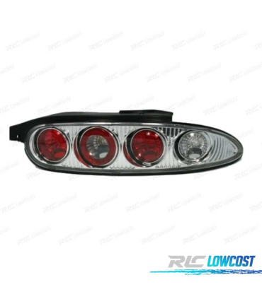 FEUX ARRIÈRE MAZDA MX3 90-98 FOND CHROMÉ