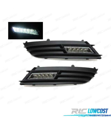 GRILLES FEUX DIURNES LED OPEL ASTRA H 04-09 FUMÉ