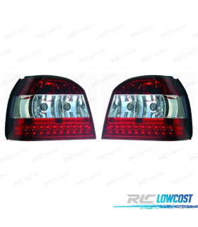 FEUX ARRIÈRE VOLKSWAGEN VW GOLF 3 91-97 LED ROUGE CHROMÉ