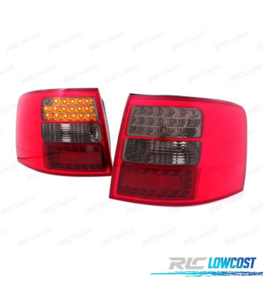 FEUX ARRIÈRE LED AUDI A6 C4 AVANT 97-04 ROUGE NOIR