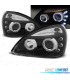 PHARES POUR RENAULT CLIO B 01-05 LED ANGEL EYES FOND NOIR