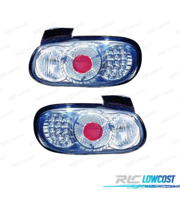 FEUX ARRIÈRE LED MAZDA MX5 89-98 FOND CHROMÉ