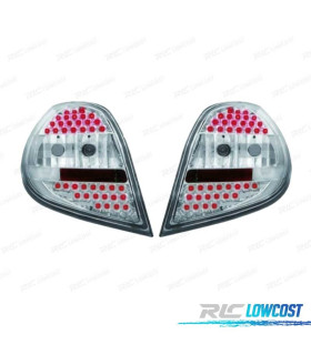 FEUX ARRIÈRE LED RENAULT CLIO 05-09 FOND CHROMÉ