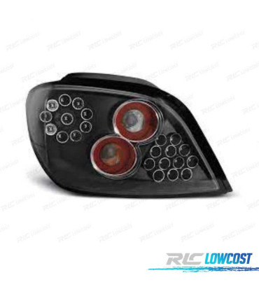 FEUX ARRIÈRE PEUGEOT 307 01-07 LED FOND NOIR