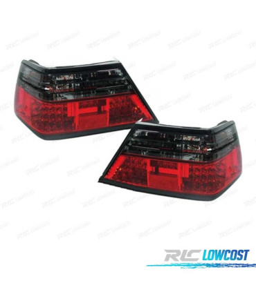 FEUX ARRIÈRE MERCEDES CLASSE E W124 85-95 LED ROUGE FUMÉ