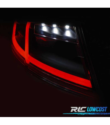 FEUX ARRIÈRE AUDI TT 06-14 FULL LED LIGHT BAR DYNAMIQUE ROUGE FUMÉ