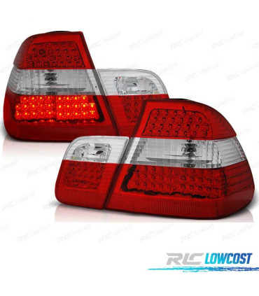FEUX ARRIÈRE BMW E46 98-01 LED ROUGE CHROMÉ